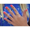 5pcs Fashion Rings Set Wedding Party Engagement Alloy Rings Jewelry Set