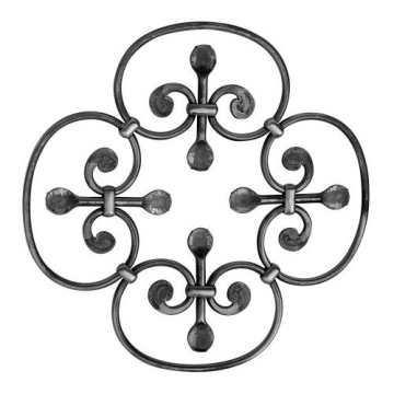 Ornamental Wrought Iron Rosettes