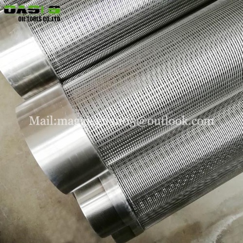 304 steel wedge wire screen wire wrapped continuous slot screen