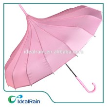 Pink Polk Dot Pagoda umbrella