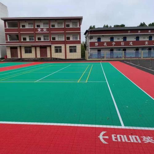 Baldosas para deportes al aire libre, suelo de plástico para cancha de baloncesto