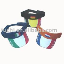 Sun cap with flag design