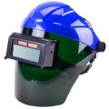 máscara de solda capacete auto azul escudo de solda