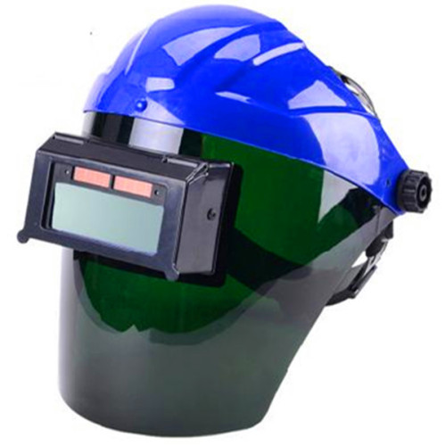 Welding masker helm auto biru pengelasan perisai