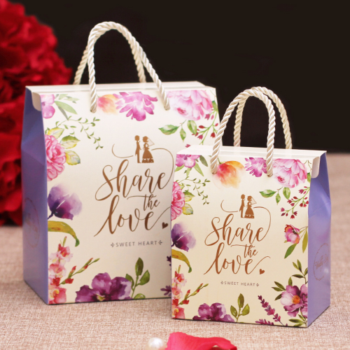 Candy packaging paper wedding favor box