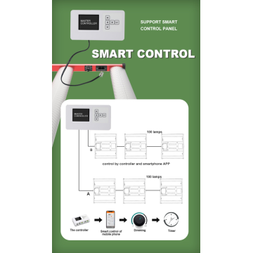 Luz de cultivo ecológica 3x3ft 240W para cultivo de plantas