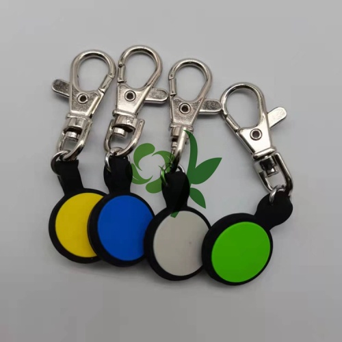 Klein formaat ronde siliconen symbool PET ID-tags