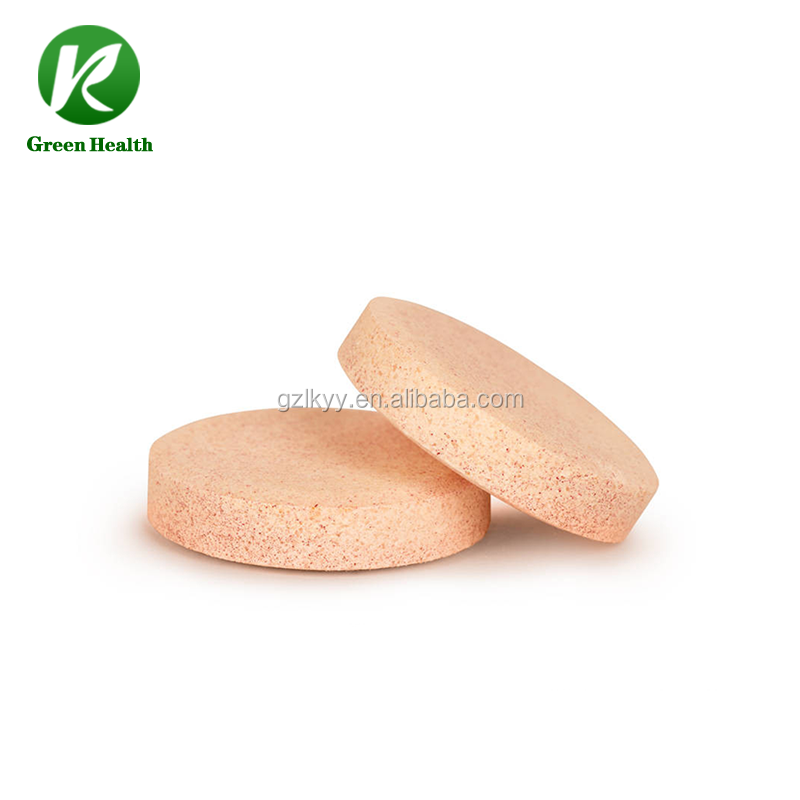 OEM/ODM Natural Vegetable Fruit Supplement Orange Flavor Immune Support Vitamin C Effervescent Tablets