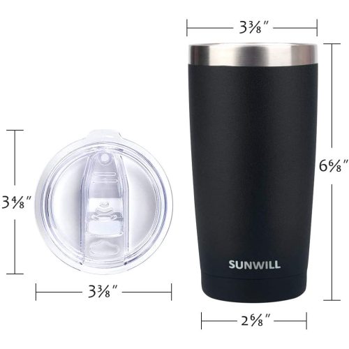 Stainless Steel Insulated Coffee Mug with Sliding Lid