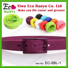 Colorful Silicone Belt Summer Golf Belt Plastic Belt