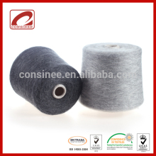 Fancy brushed mohair nylon blended yarn with 13% Extrafine Merino Wool