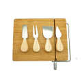 5PCS Cheese Knife Set dengan Lembaga Keratan Buluh