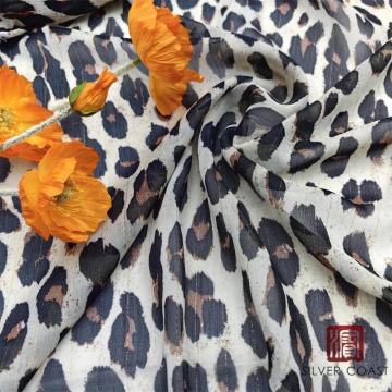 Poly lurex yoryu chiffon printed