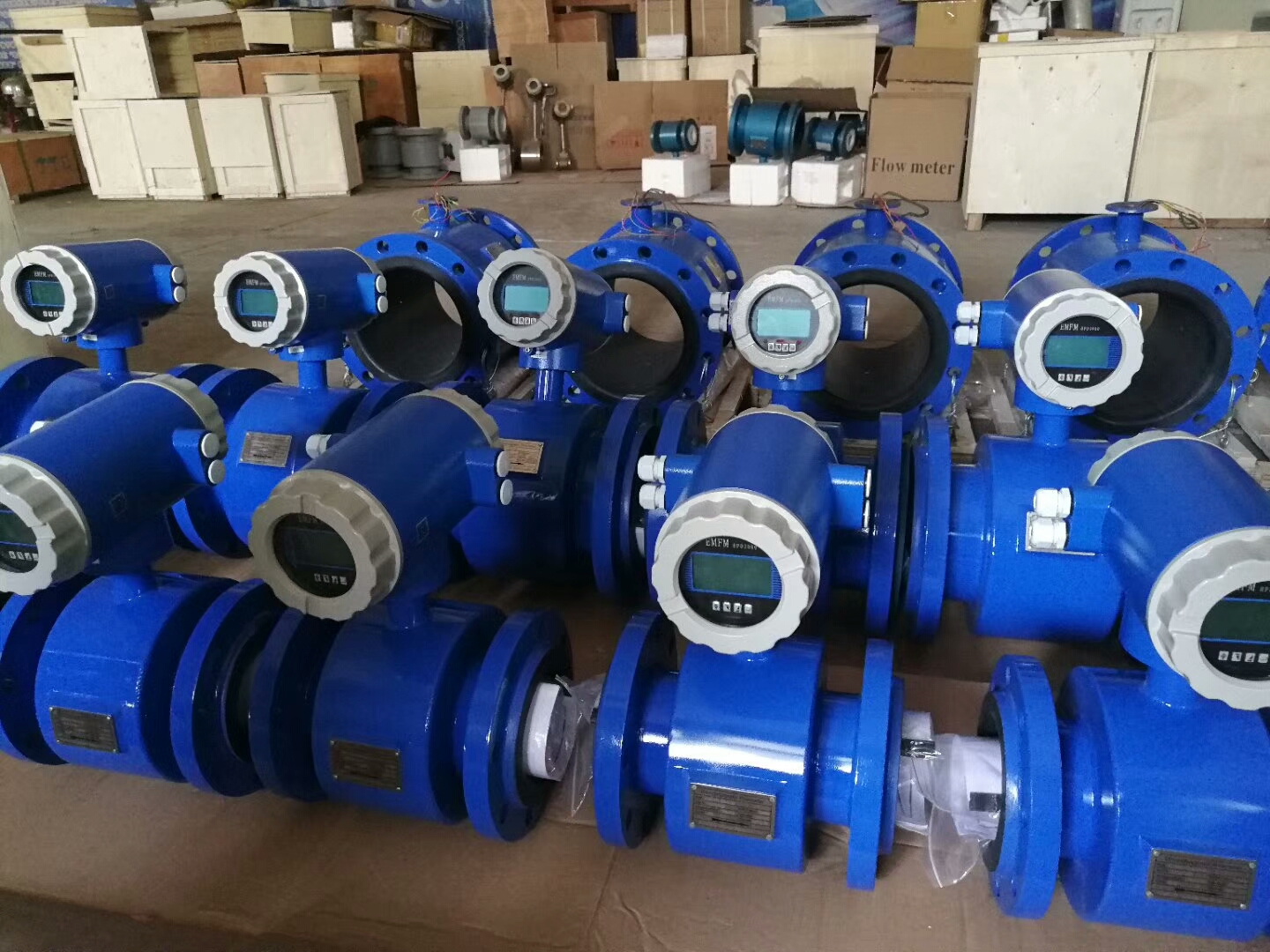 Split IP68 Electromagnetic Digital Water Flow Meter Water Proof Type