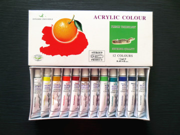 acrylic artistic paint, nail art acrylic paint, 12colors acrylic paint