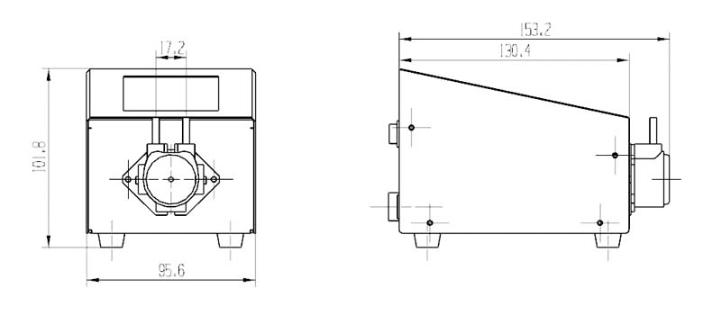 Multi channel micro Intelligent  peristaltic pump with LCD Screen Peristaltic Pump  for lab