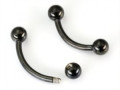 Dark Bent Curved Barbell Banana Balls Alis