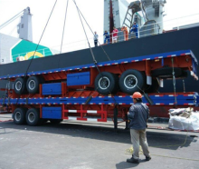 40 Feet Flatbed Container Trailer Truck