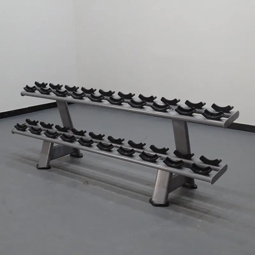 Commercial Gym Equipment 2-Tier Dumbbell Rack 10 Pairs