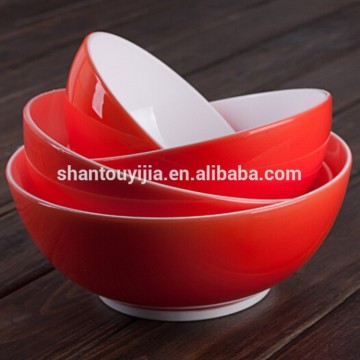 Plastic Bicolor Bowl 950ml Plastic Noodle Bowls