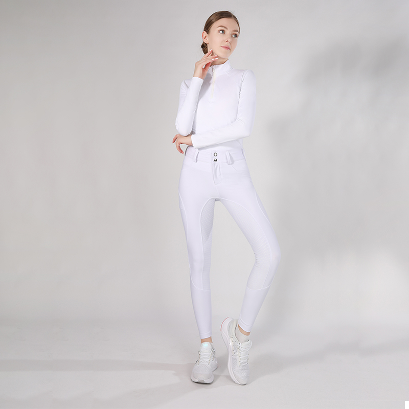 Silicone durable étendus équestre Jodhpur Breeches blanches