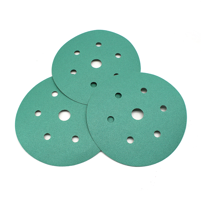7 Hole Dustless Green Film Sanding Paper