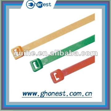 Self-locking nylon cable ties
