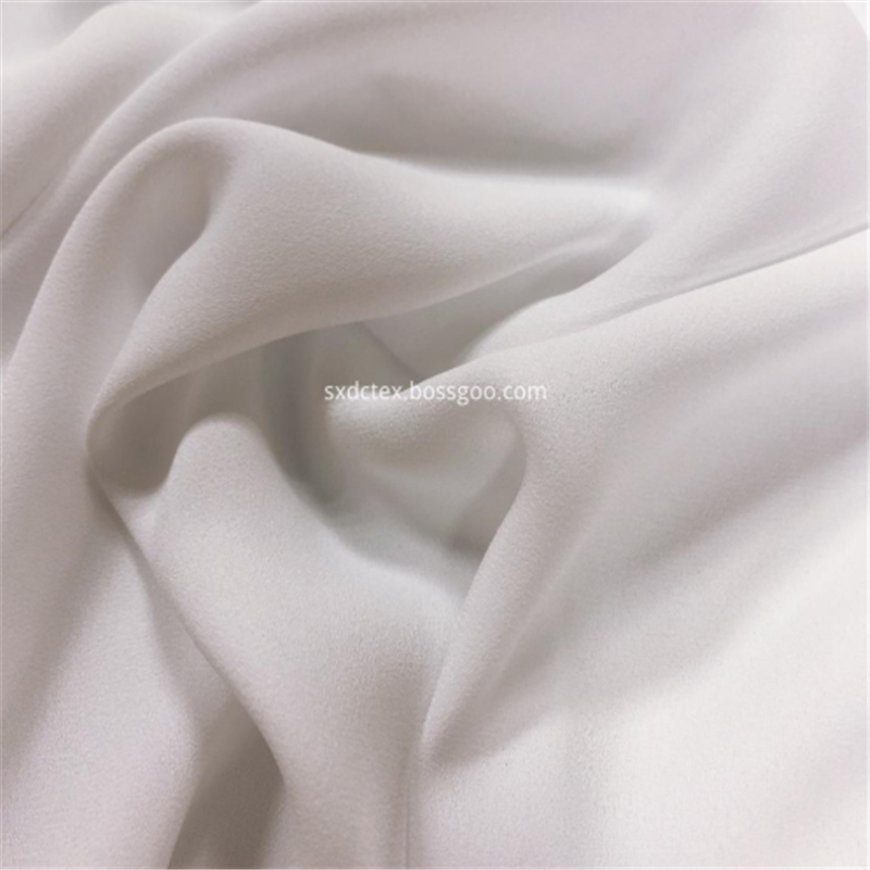 White Crepe Fabric