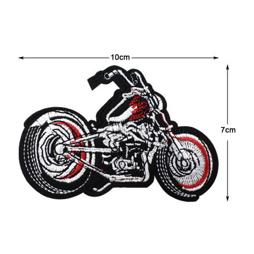 Applique de patchs de broderie moto Chopper