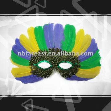 feather party mask