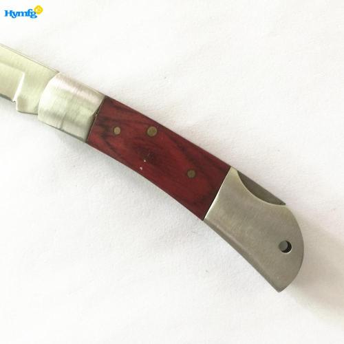 Coltello pieghevole mini tasca in legno