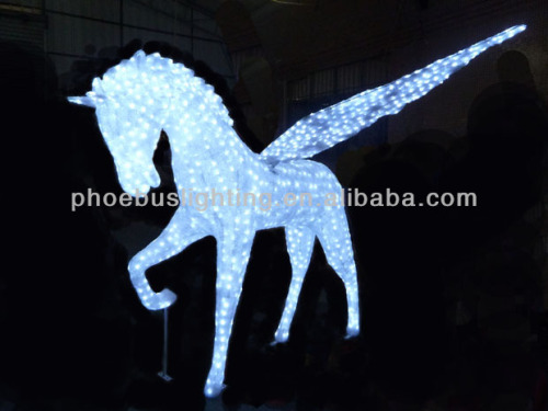 Led outdoor christmas decoration horse light