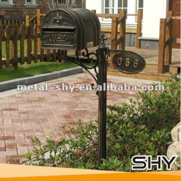 Wholesale cast aluminum mailbox residential department stand mailbox