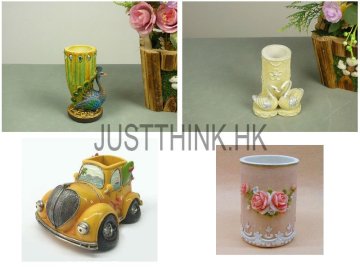 Custom made Artistic Resin Crafts / Decoration / Gift Pencil Holder