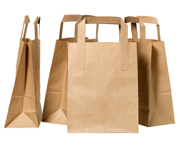 brown kraft paper bag flat handle bags