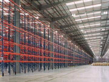 Industrial Warehouse drive through racks