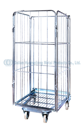 Metal storage logistics equipment cage