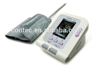New CONTEC Electronic Sphygmomanometer,Digital Sphygmomanometer with Color LCD Display, Blood Pressure Monitor with PC Software