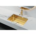 Handmade Stainless Steel PVD Gold Bathroom Sink