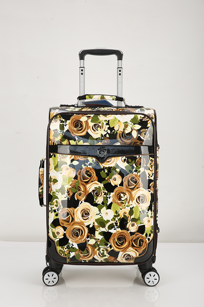 Super Mute Pattern Pu Luggage Case