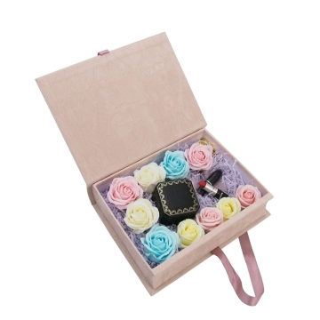 Super Luxury Book Shaped Music flower Box for girlfriend gift craft box
