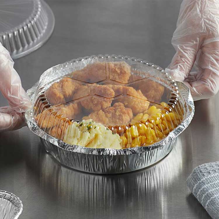 Round Aluminum Foil Pan With Lid