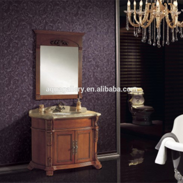 Marble Countertop Floor Standing Classical Bath Cabinets