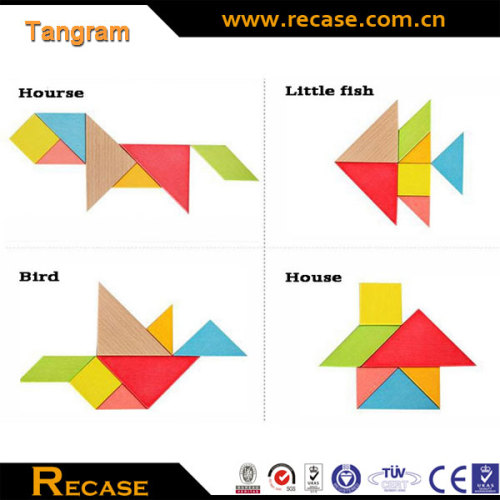 Wooden Educational Tangram Jigsaw Puzzles for Kids