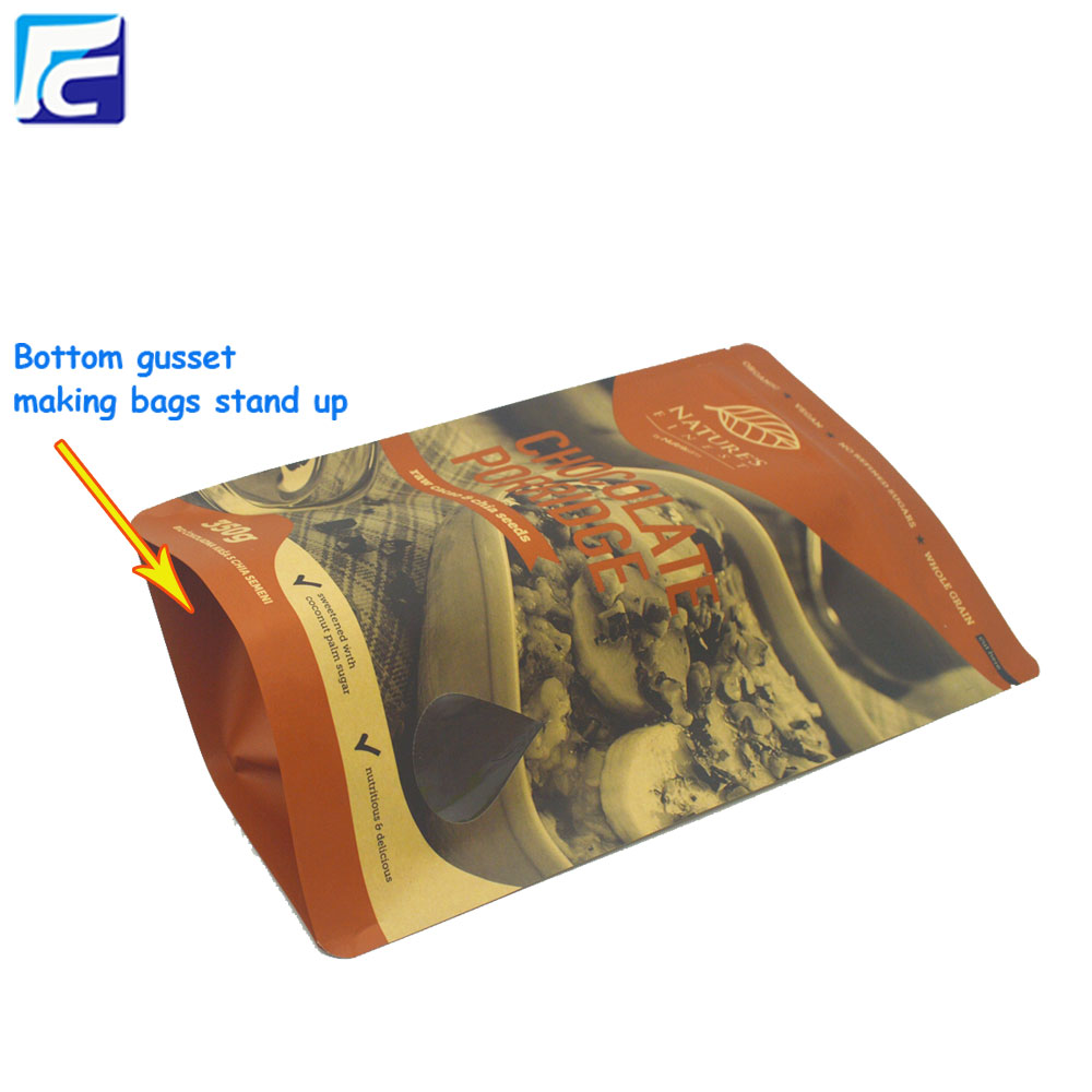 Eco-friendly Kraft Paper Powder Food Packaging Bags