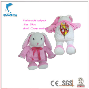 Plush Rabbit backpack candies bag