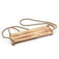 Set Of 2 Wood Wall Hanging Jute Rope Wall Shelves