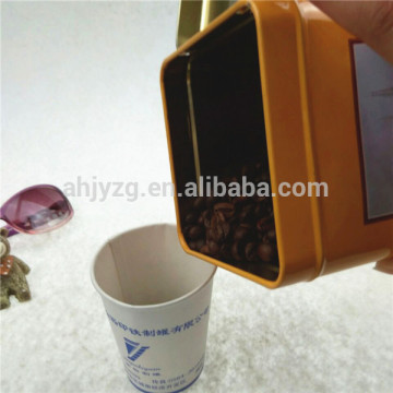 CMYK printing coffee packaging tin boxes