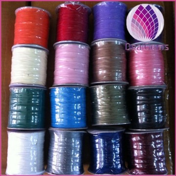 wholesale colorful 0.5mm round korea cotton waxed cord for bracelet necklace garments