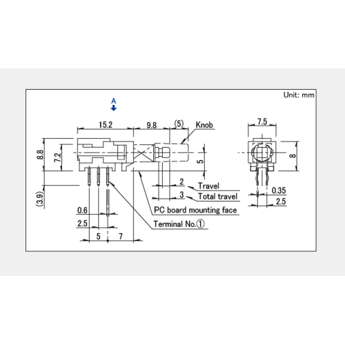 Spuj series push switch